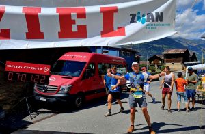 Im Ziel nach Marathon 1